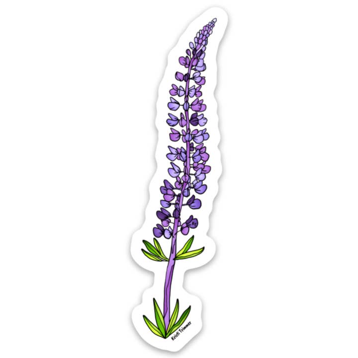 Fleurs - Lupine Stickers pour la vente par Alaska Wild & Free