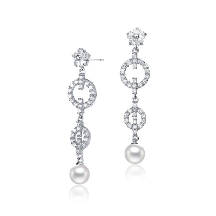 CZ CIRKEL PERLE ØRERINGE (1892) for engroshandel hos Genevive