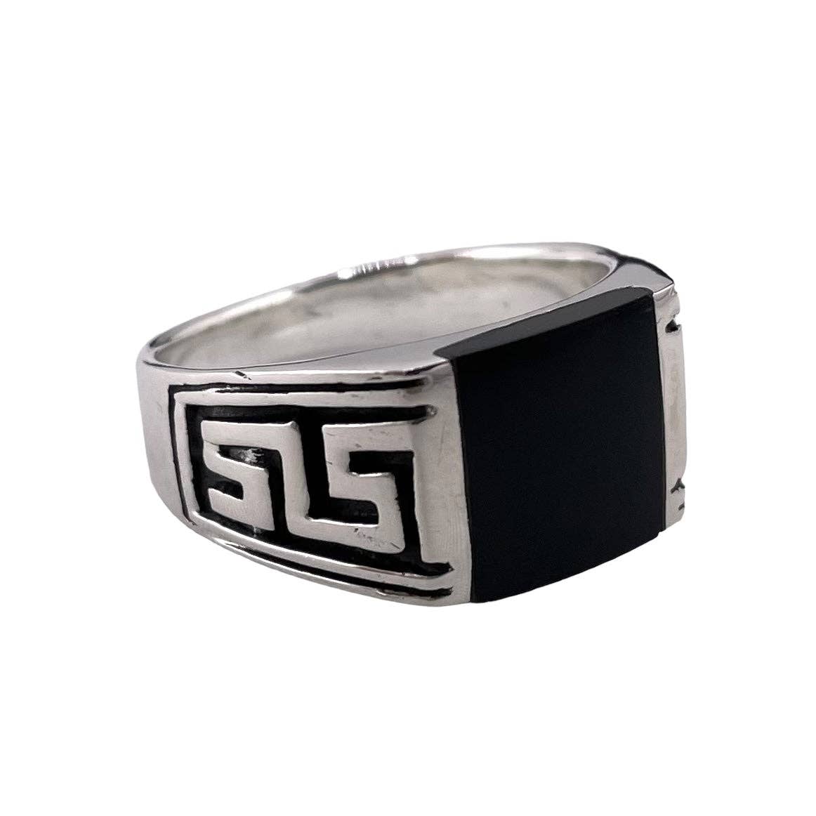 Select Lines – Großhandel Cocktail-/Statement-Ring – Schwarzer Onyx-Steinring Sterlingsilber1