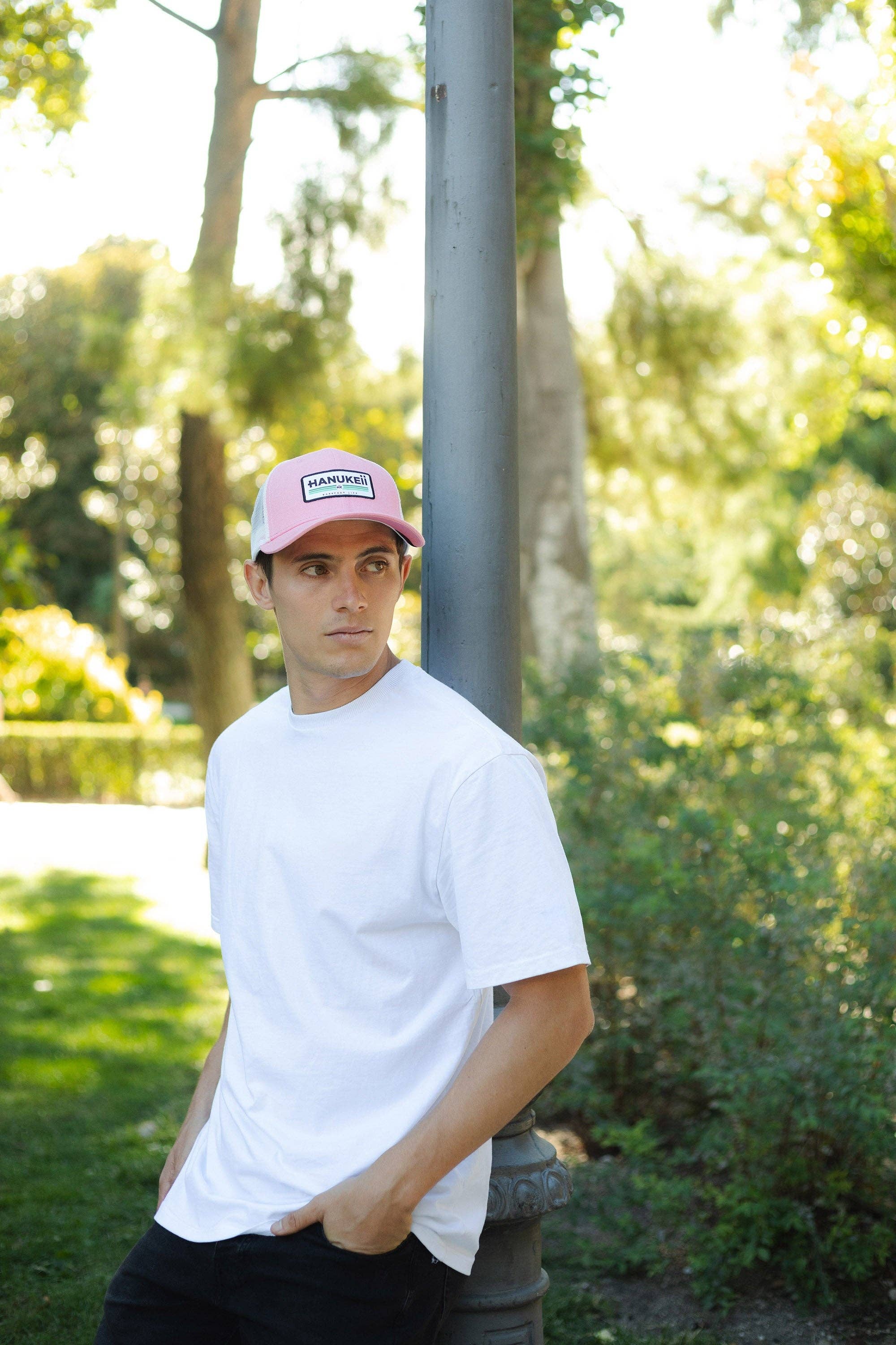 Indicom Brands - Wholesale Trucker Hat - Unisex - Barefoot Pink / White2