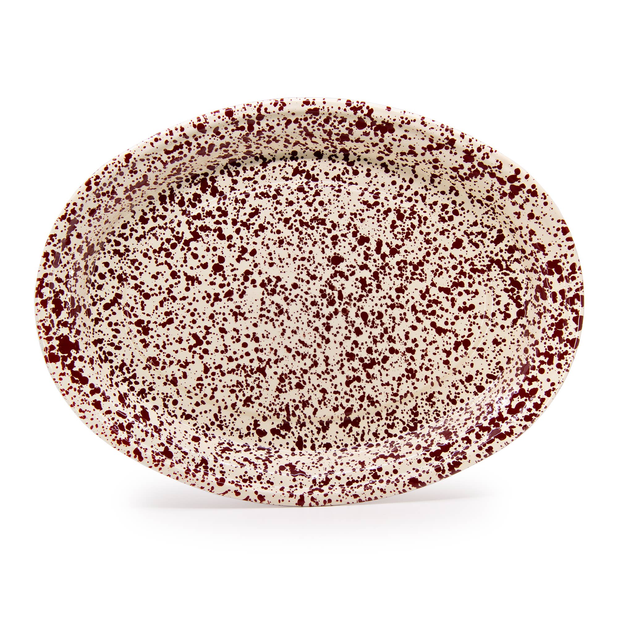 Crow Canyon Home - Wholesale Platter - Splatter Enamelware Oval Platter8