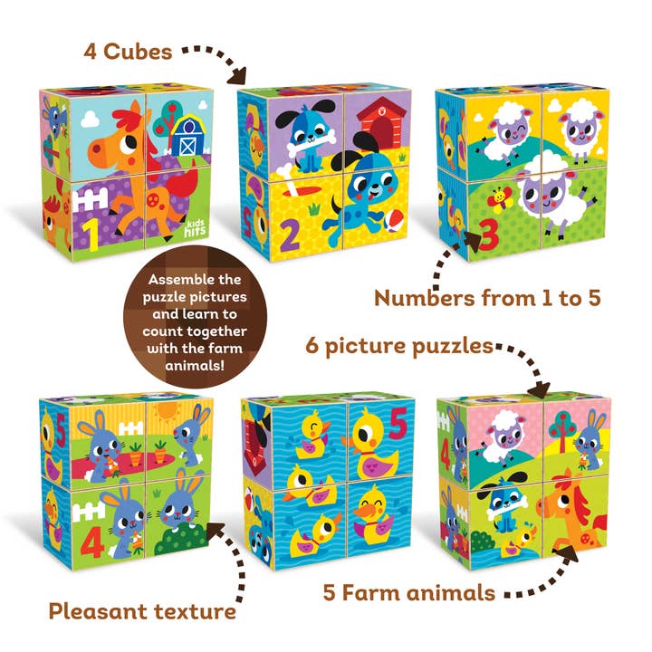 Fainotoys - Wholesale Wood Toy - Kids - Kids Hits: Counting Farm
