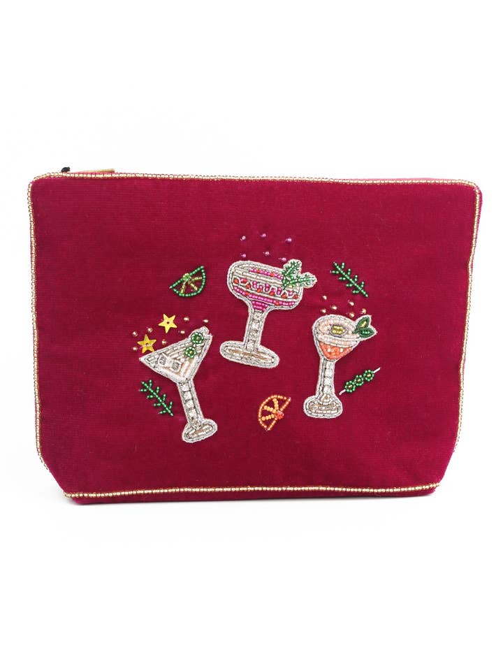 COCKTAIL TRIO MEDIUM POUCH for wholesale by My Doris