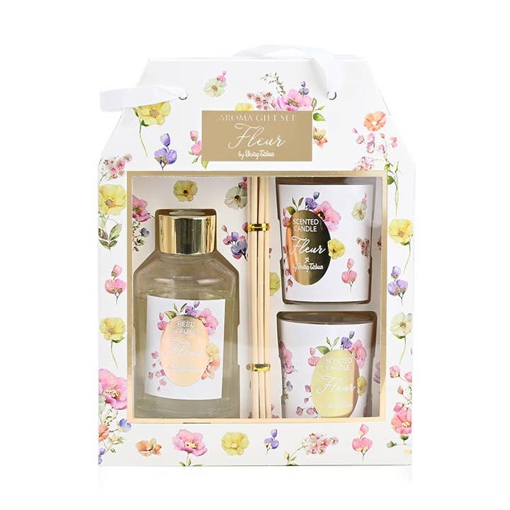 Coffret cadeau aromatique Fleur Pink par SoapTales pour la vente par IngrossoBeauty by INCI Srl