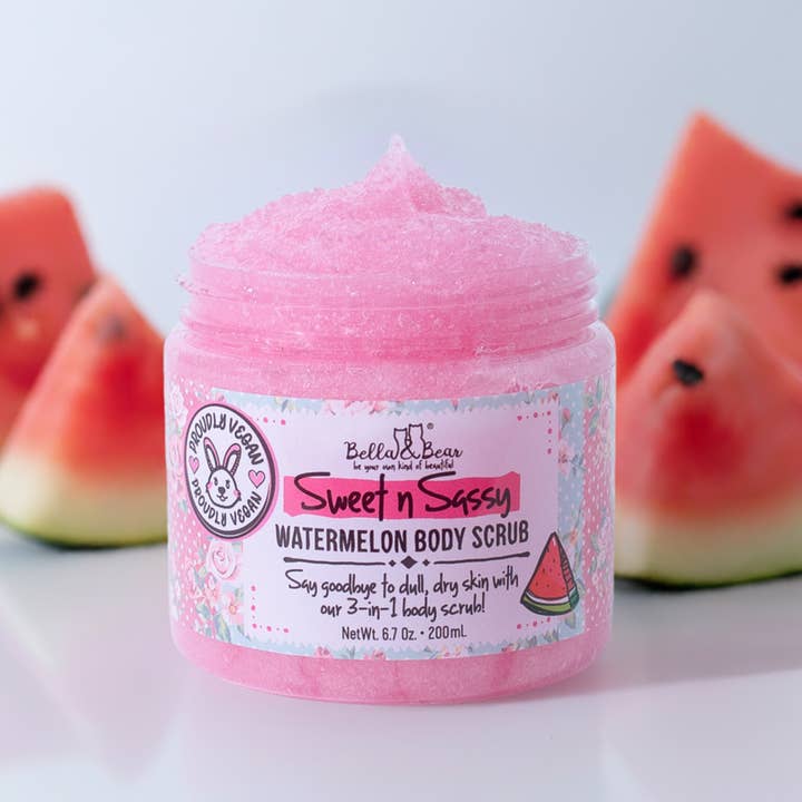 Bella & Bear - Wholesale Body Scrub/Exfoliant - Sweet 'n' Sassy Watermelon Body Scrub | Wash | Moisturizer1