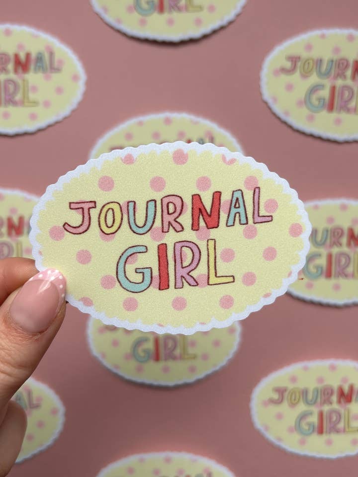 XL Journal Girl Sticker for wholesale by Nany Craft Shop