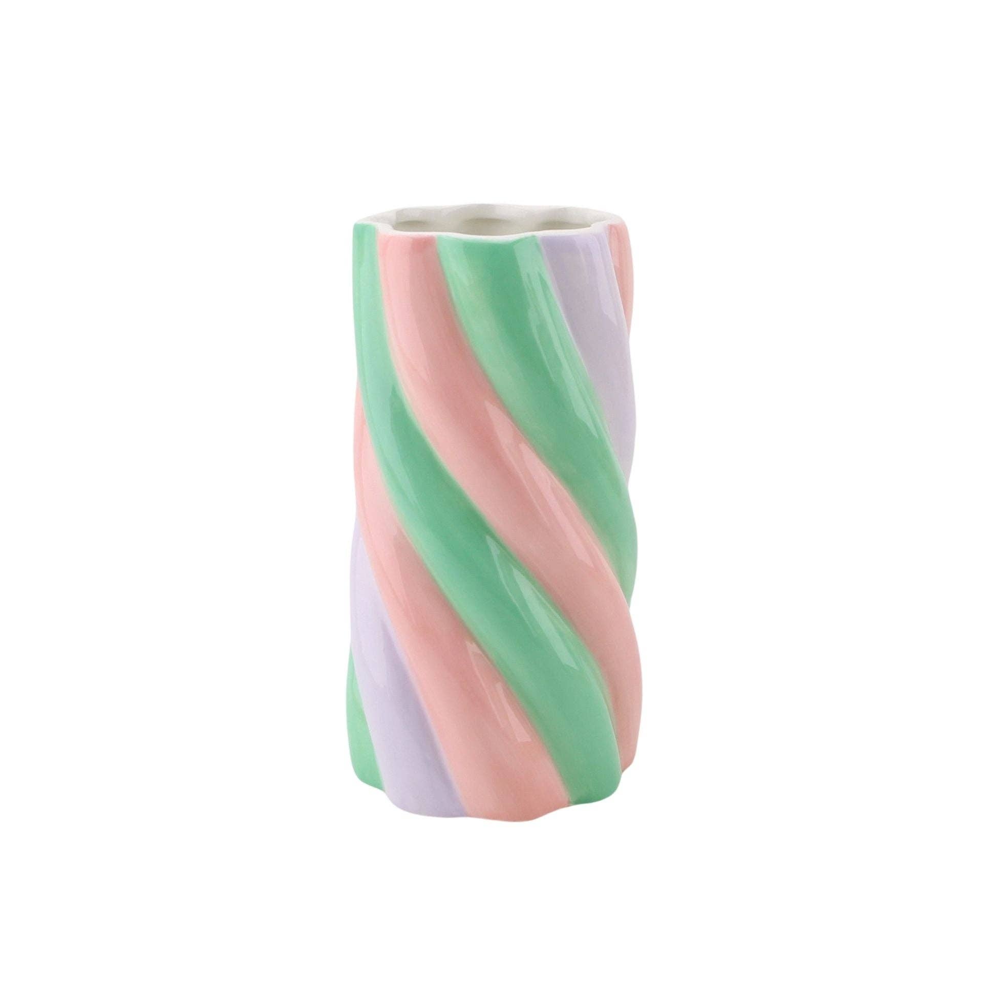 Housevitamin bv - Wholesale Vase - Vase - Marshmellow  - Pink/Mint/Lilac - 10,5x10,5x20cm0