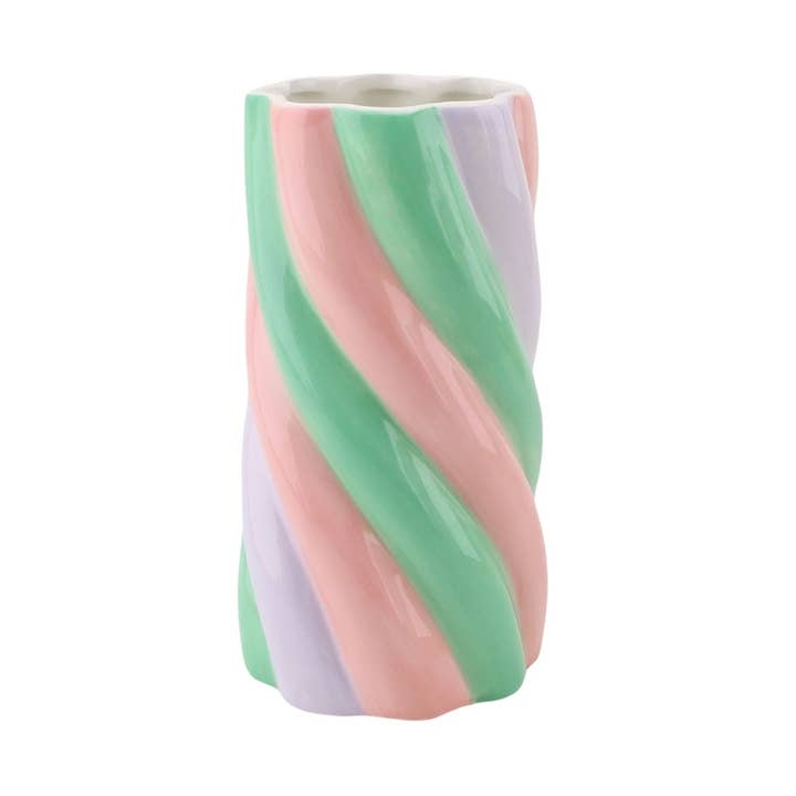 Vase - Guimauve - Rose/Menthe/Lilas - 10,5x10,5x20cm pour la vente par Housevitamin bv