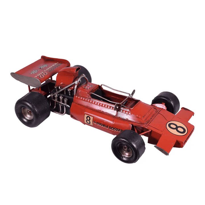 Metall Retro Röd Formelmodell för wholesale av giftland