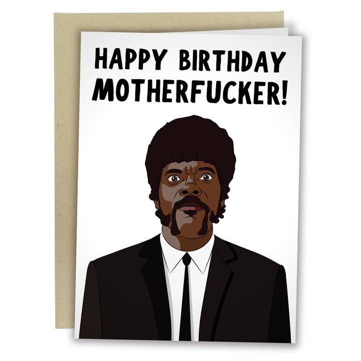 Sleazy Greetings - Wholesale Birthday Card - Happy Birthday Motherfucker - Funny Birthday Card