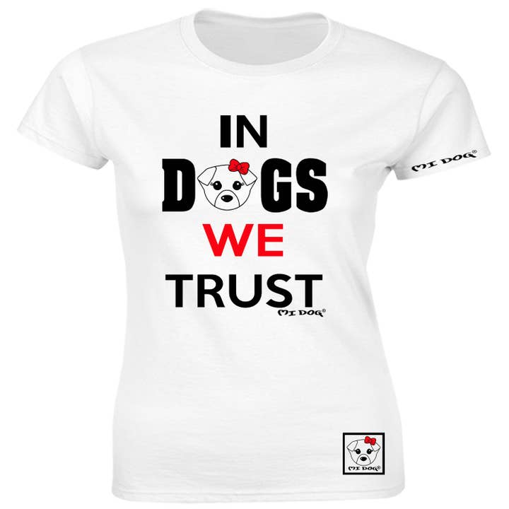 Maglietta aderente In Dogs We Trust per la vendita all'ingrosso da parte di MI DOG