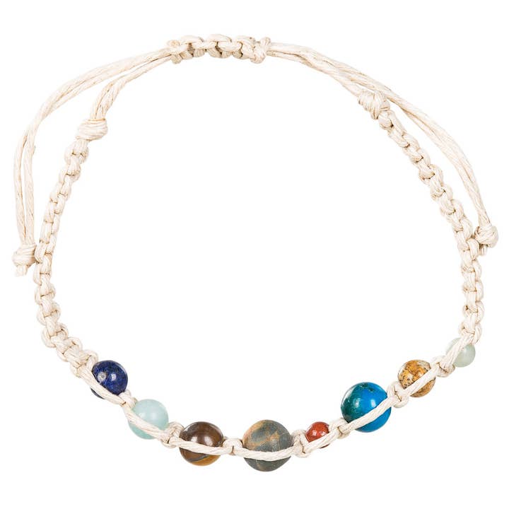 Benjamin International - Wholesale Beaded Bracelet - SOLAR SYSTEM HEMP BRACELET1