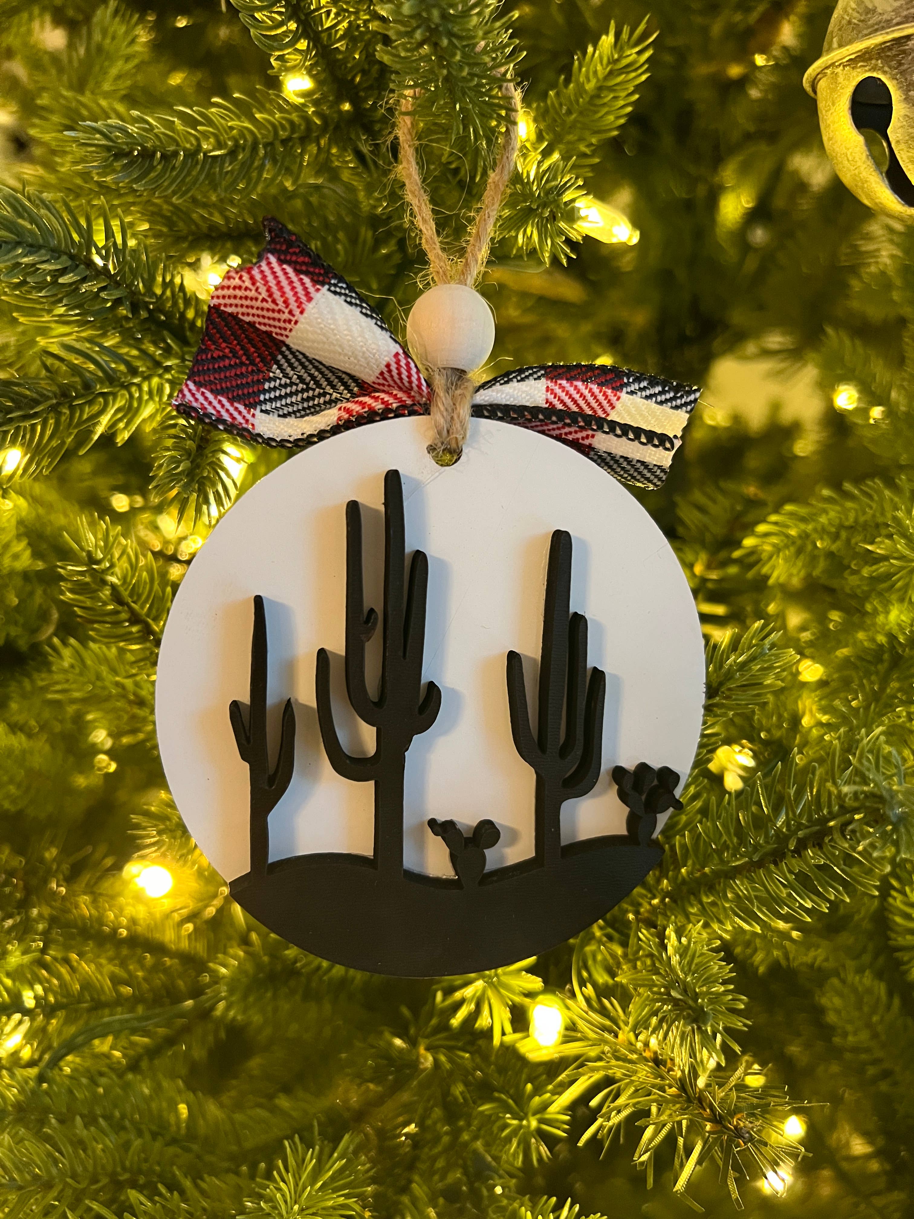 Blaze Design Co. - Wholesale Ornament - Desert Scene Wood Ornament0