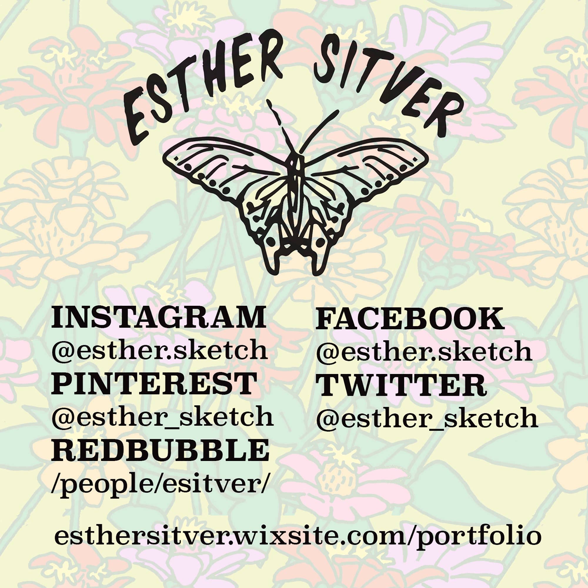 Esther Sketch - Wholesale Postcard - Raccoons On the Bayou Postcard8