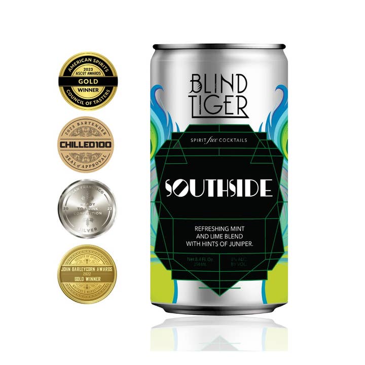Blind Tiger Spirit-Free Cocktails - Wholesale Non-Alcoholic Aperitif/Mocktail - VARIETY PACK (Flagship Four) - Award Winning N/A Cocktails