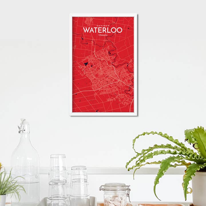 OurPoster.com - Wholesale Poster - Waterloo City Map Poster139