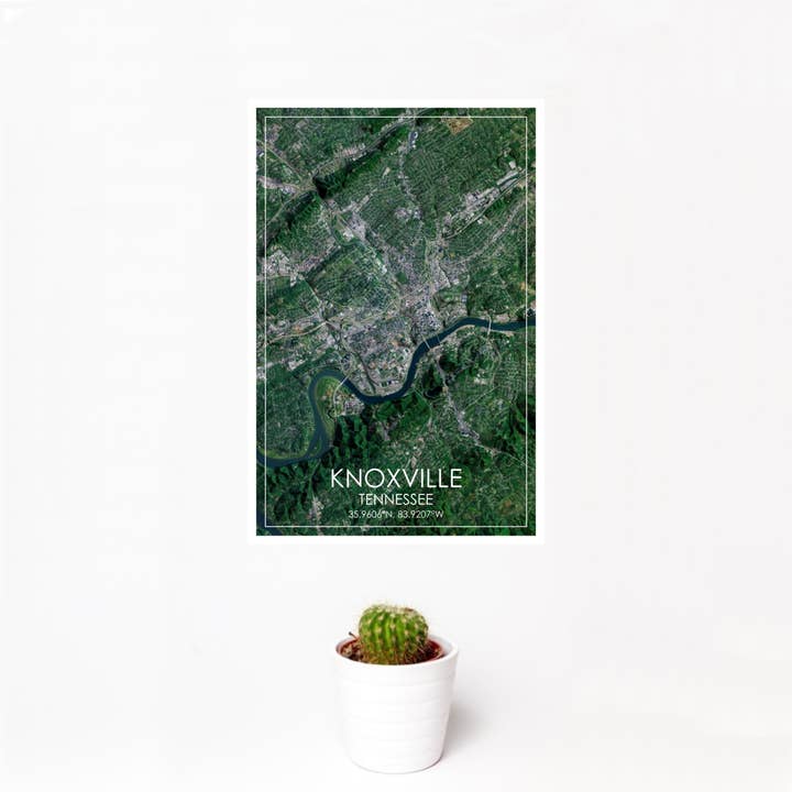 JACE.design - Wholesale Art Print - Knoxville TN Map Print Satellite