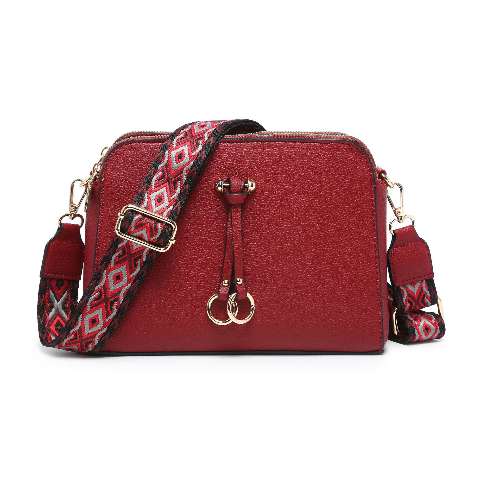 Papaya Fashion Ltd - Vente Sac à bandoulière – femme - B23005-SS-Sac à bandoulière en toile à triple fermeture éclair7