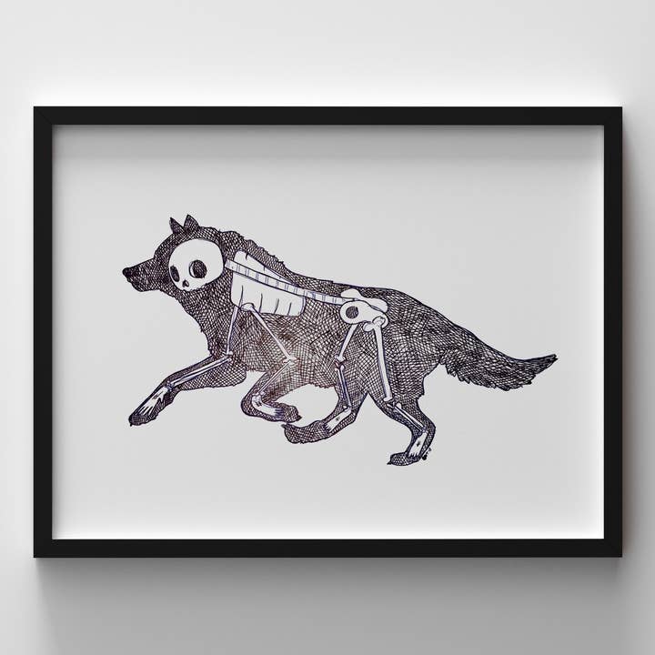 Wolf Animus - 8x10, 5x7 Print for wholesale by Cat Rocketship