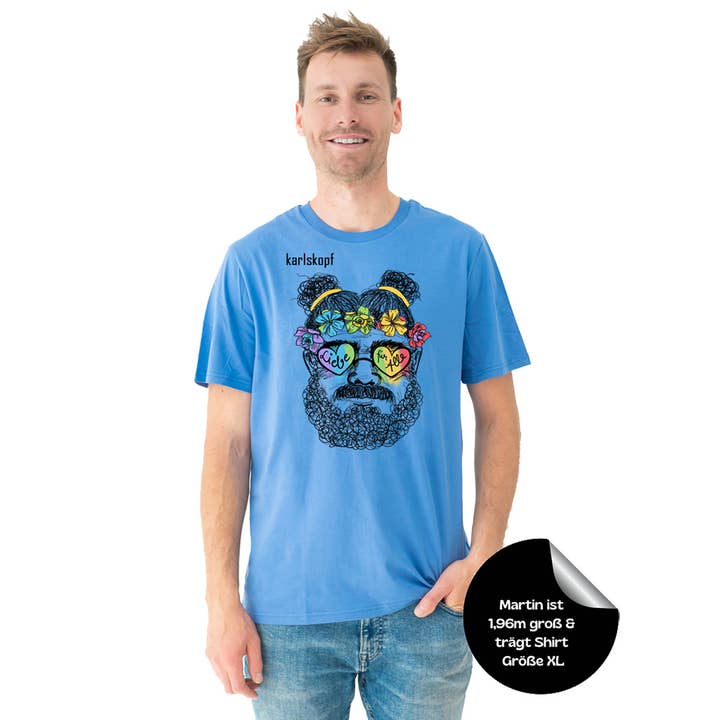 T-shirt COLORKARL pour homme | 100 % coton biologique pour la vente par karlskopf