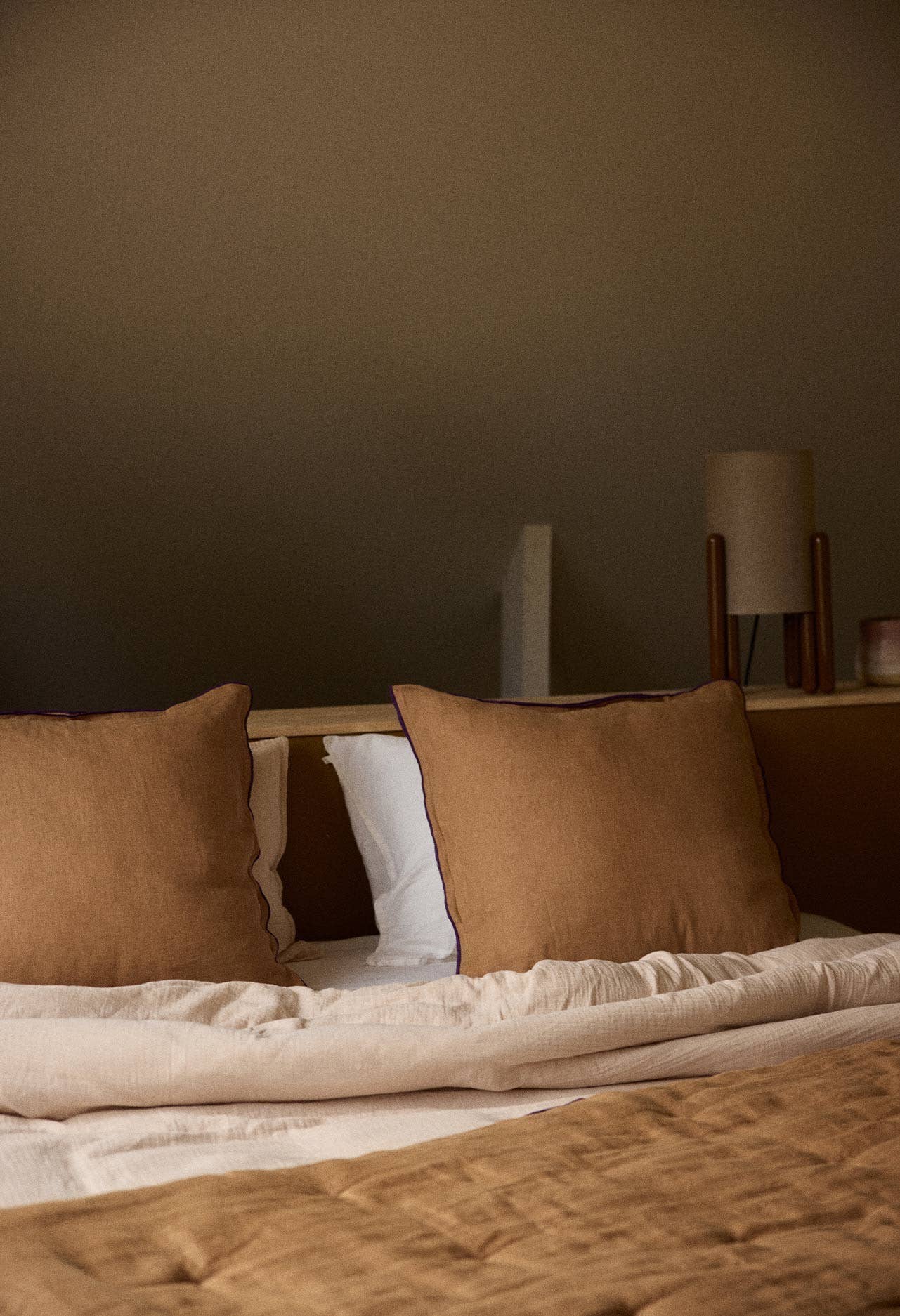 Gabrielle Paris – wholesale Örngott – Tvättat linneörngott Tobak Gabrielle Paris x Horty0