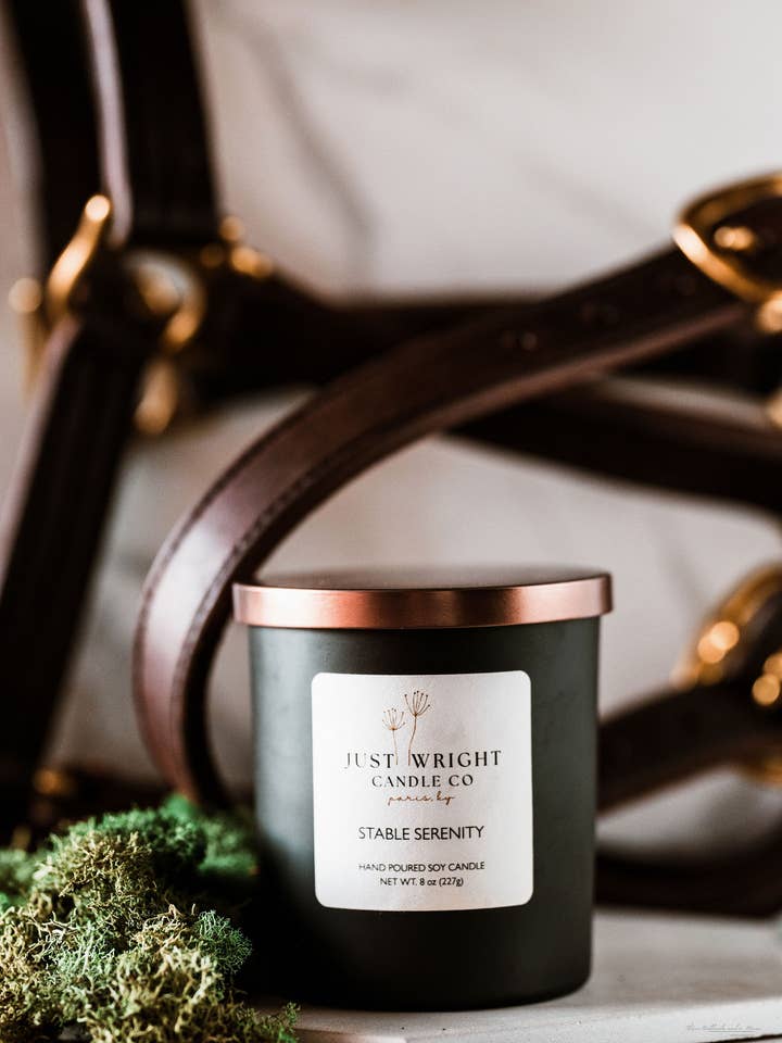 Serenidad estable para venta al por mayor de Just Wright Candle Co, LLC.