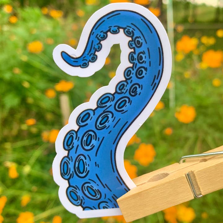 Adhesivo Blue Tentacle para venta al por mayor de Cravendoodles