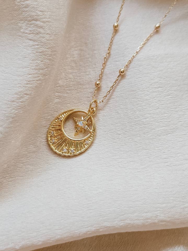 In the Stars Necklace for wholesale by Lotus & Lace Designs