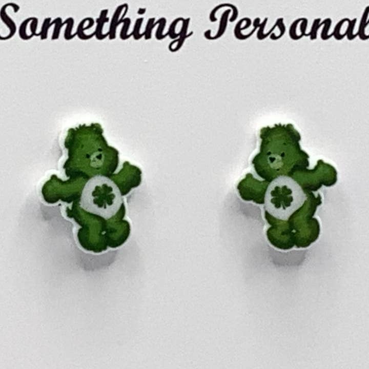 Good Luck Bear Care Bear Earrings for wholesale by Something Personal