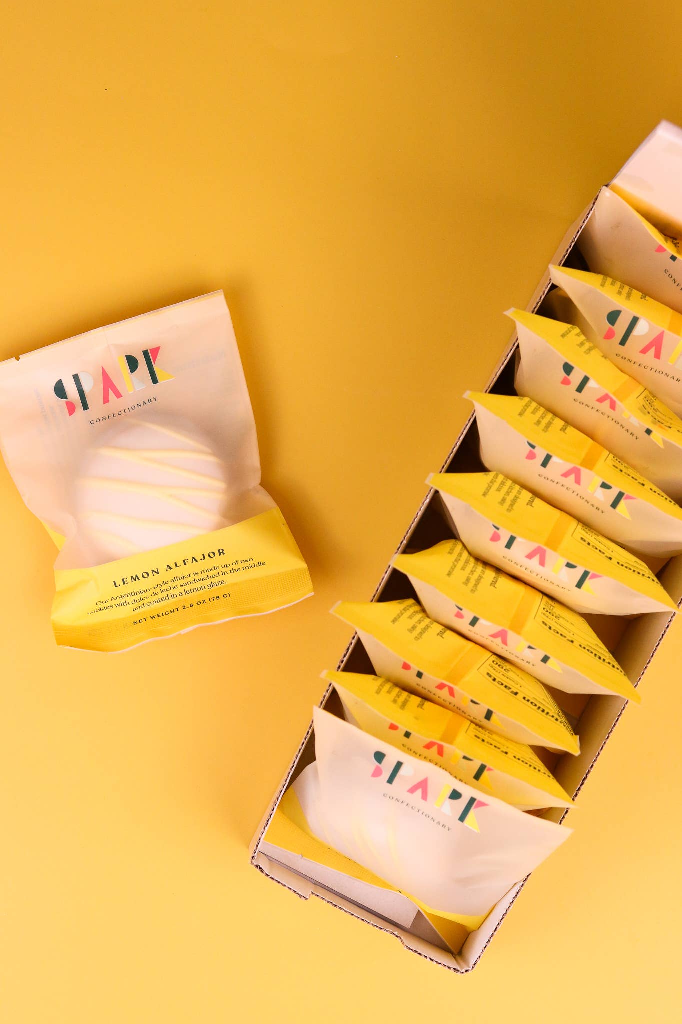 Spark Confectionary - Wholesale Cookie - Individually Packaged Lemon Alfajor Cookies1