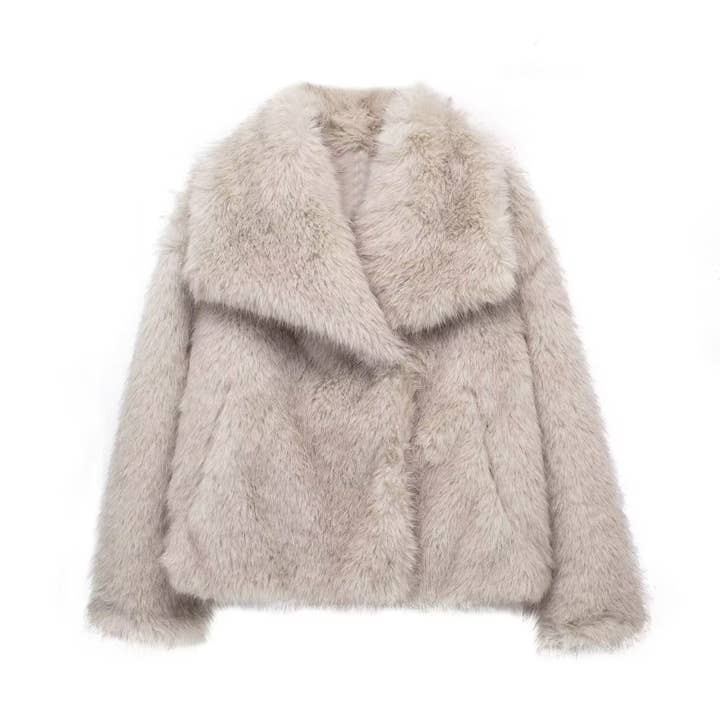 Marayn - Wholesale Fur/Faux Fur Coat - Women's - Luxury Faux Fur Coat European Chic Elegant Queen Style9