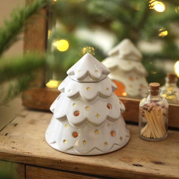 Lisa Angel - Wholesale Wax Warmer - Ceramic Christmas Tree Wax Burner -Not available to EU