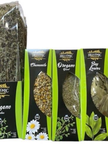 Hellenic Treasures Greek Herbs Whole or Ground for wholesale by Dulcefina Chocolate and Sweets