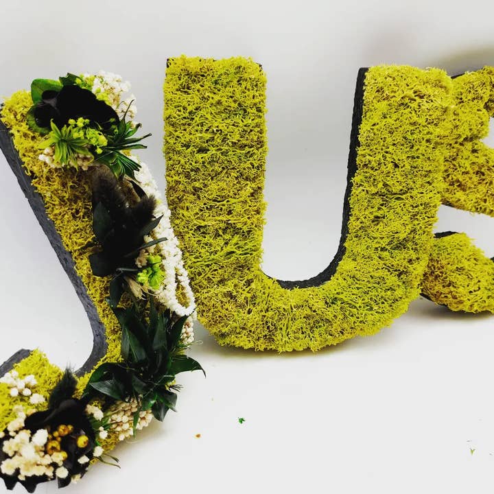 au detour du monde - Wholesale Decorative Tabletop Object - Premium Stabilized Vegetal Letter3
