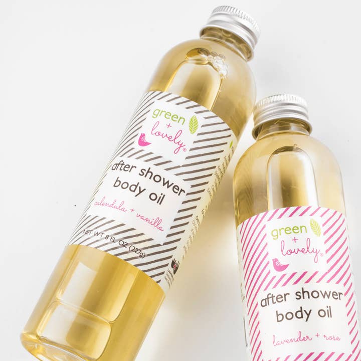 green + lovely - Wholesale Bath/Body Oil - Calendula Vanilla After Shower Body Oil - Mineral Oil Free1