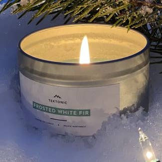 Sapin blanc givré pour la vente par Tektonic Candles