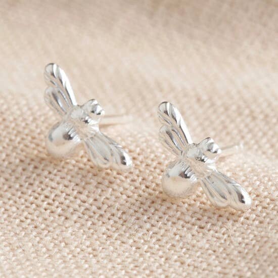 Sterling Silver Bumblebee Stud Earrings for wholesale by Lisa Angel