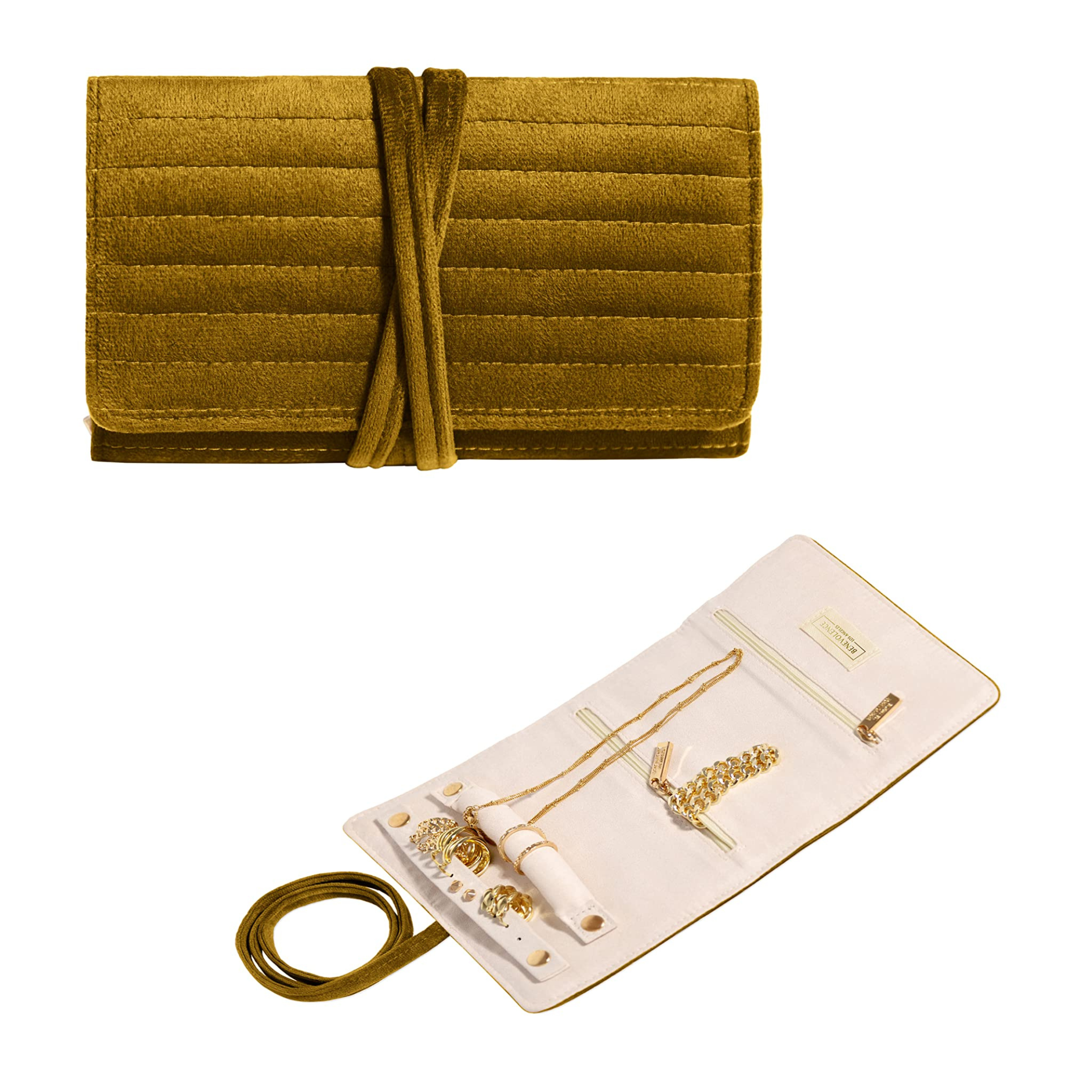 Benevolence LA - Wholesale Jewelry Box/Organizer - Velvet Jewelry Roll Organizer4