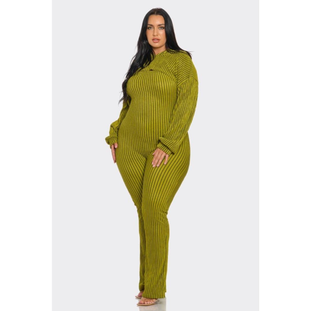 LOVE SENSE - Vendita all'ingrosso Tuta intera - Donna - Tuta senza spalline a 2 pezzi taglia forte con cappuccio19