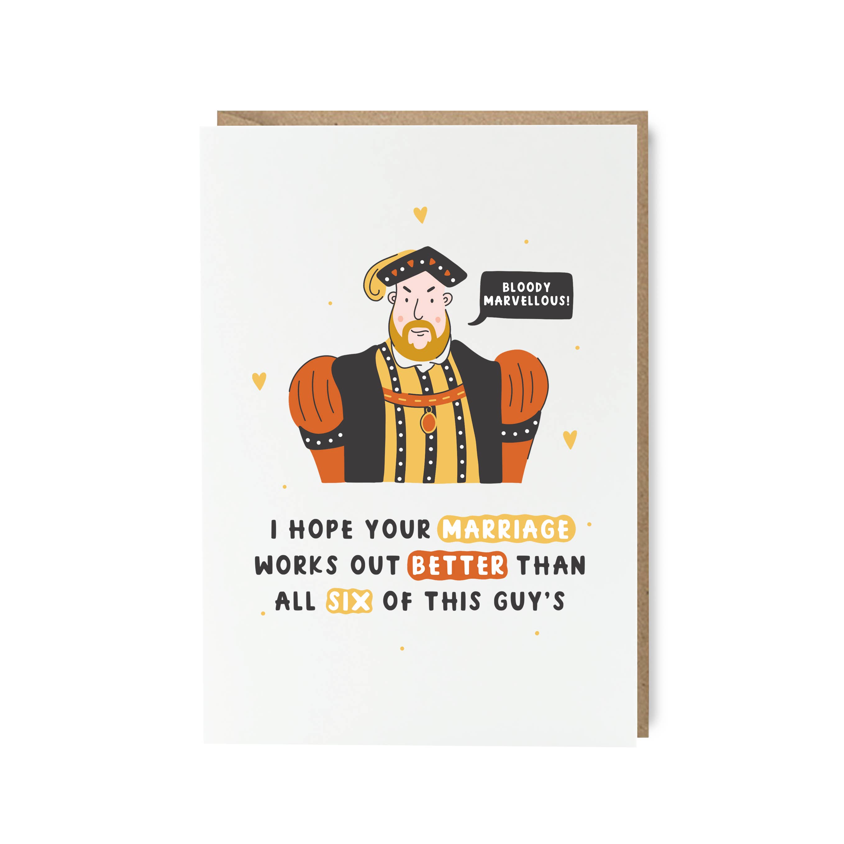 Abbie Imagine - Wholesale Engagement Card - Henry VIII Wedding Card | Funny Engagement Card0