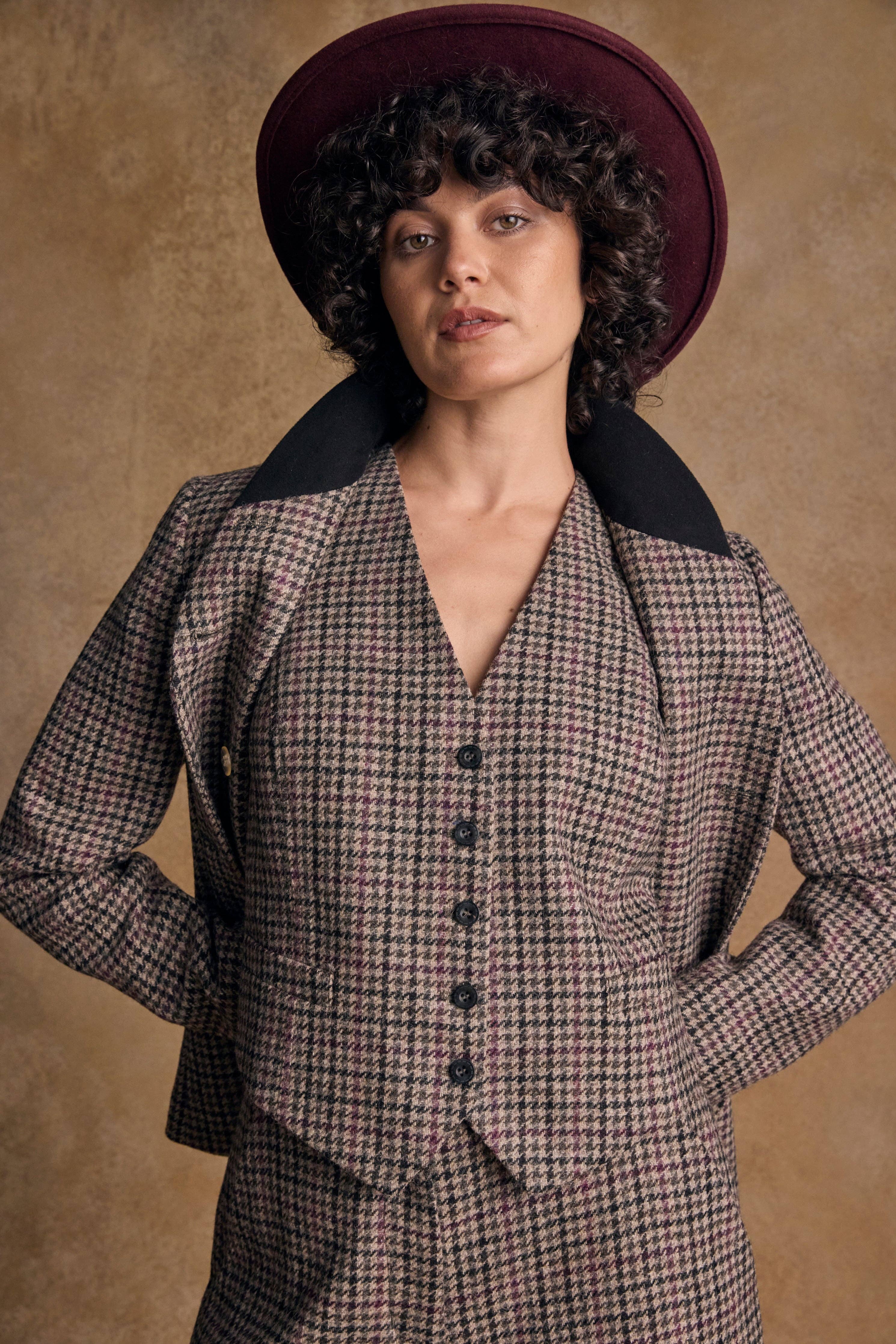 Jack Murphy Clothing - Wholesale Fedora - Women's - Boston Hat - Burgundy1