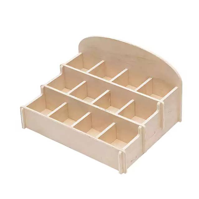 Puka Creations - Wholesale Vitrine - Display-schaal Hout (Leeg)0