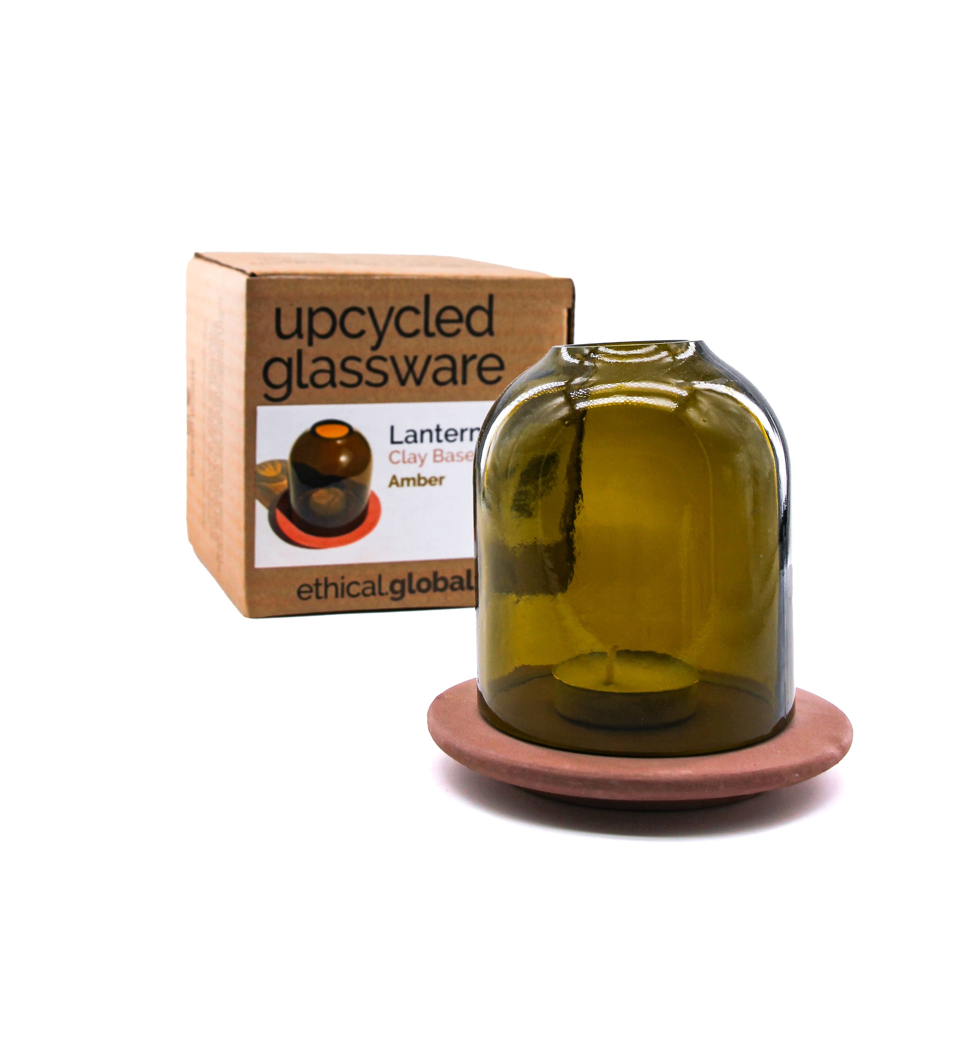 Ethical Global - Vente Lanternes - Lanterne/Votive Plain Eco - Fabriqué à la main recyclé3