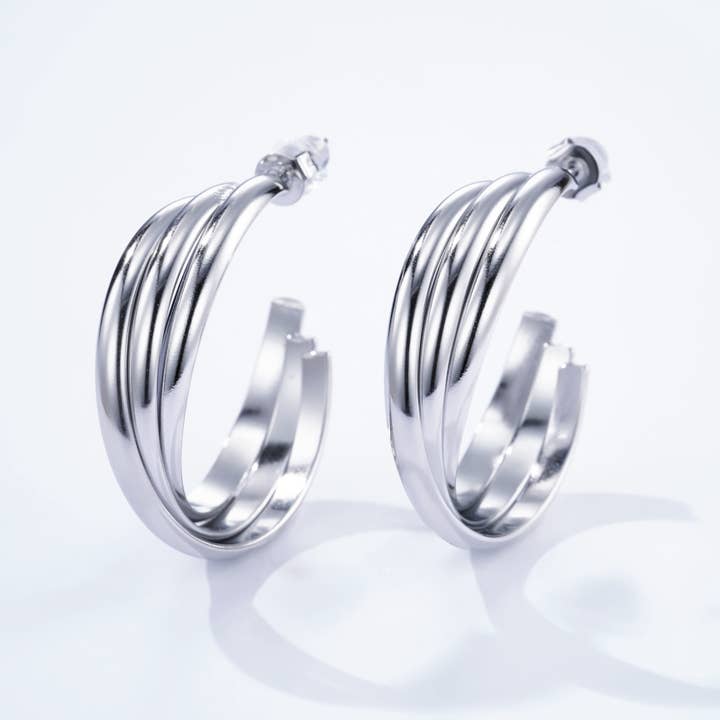 BYREN | ÉLINE L'ATELIER - Wholesale Dangle Earrings - Stainless steel earrings 124AQ2901