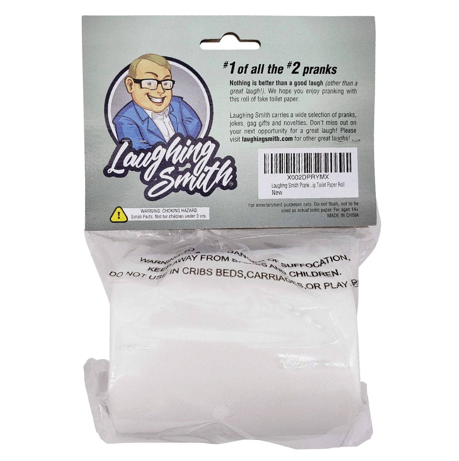 Smith Brands - Vente Cadeau pour farce/gag - Papier toilette « No Tear » Funny Prank, impossible à déchirer, faux article original pour adultes et enfants2