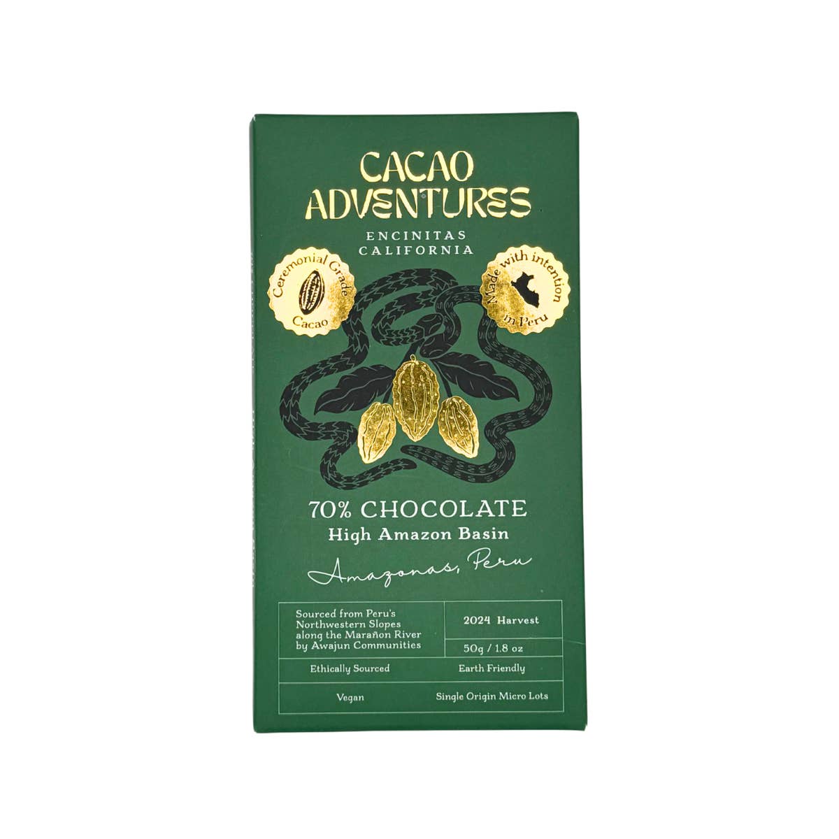 Cacao Adventures - Wholesale Chocolate Bar - 70% High Amazon - Single Origin Bar