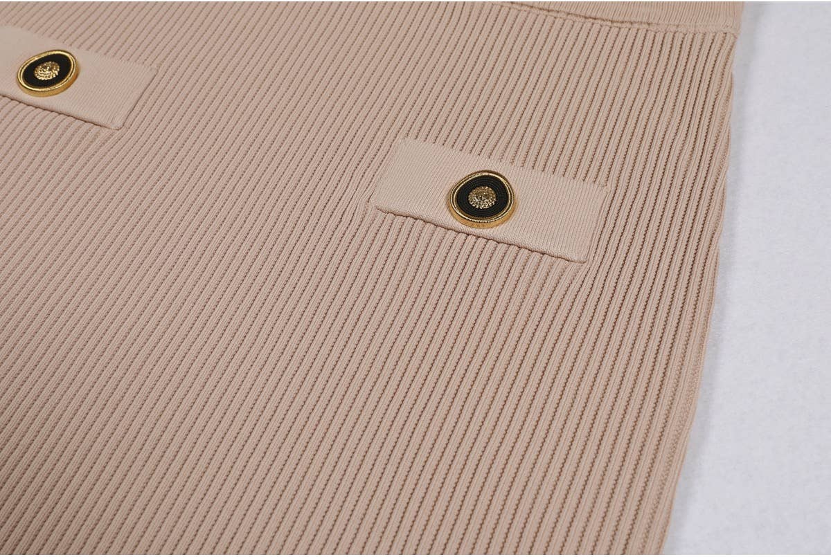 Productseeker - Wholesale Top & Skirt Set - Women's - SET218Y Spring Autumn Knit Cardigan Sweater with Skirt Set10