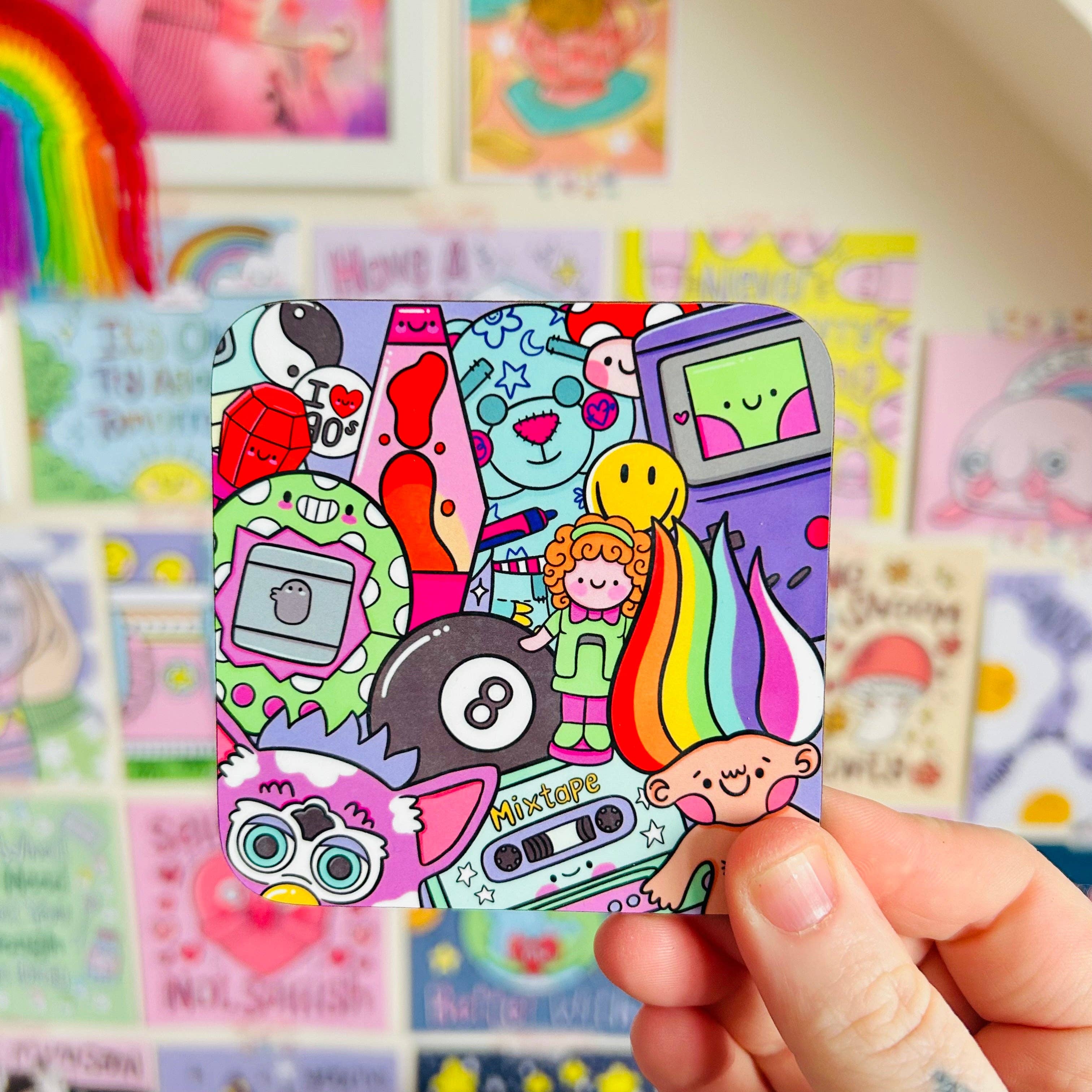 Kellylou – wholesale Coasters – 90's Nostalgia - Drinks Coaster0