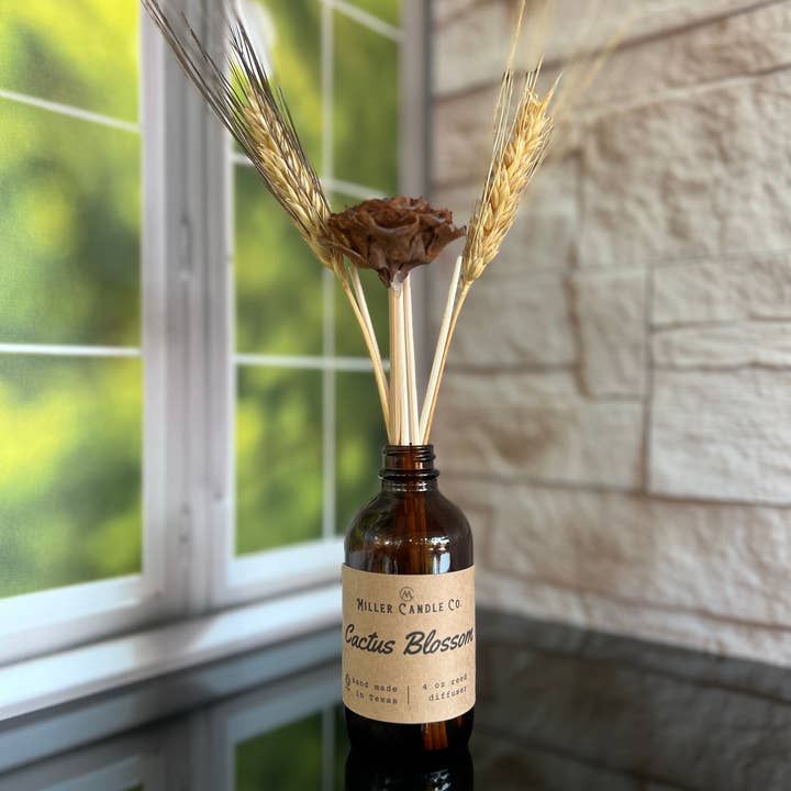 Cactus Blossom Reed Diffuser- 4 oz for wholesale by Miller Candle Co.