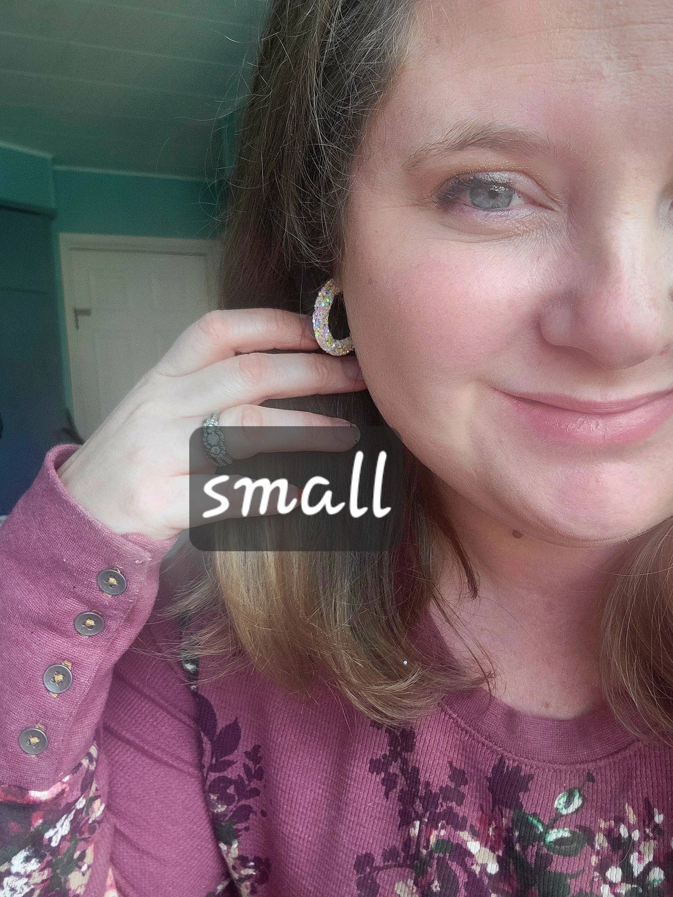 JEMdesigns - Wholesale Dangle Earrings - Blue and Gold Glitter Earrings4